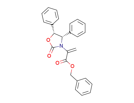 Molecular Structure of 161633-84-7 (2-((4S,5R)-2-Oxo-4,5-diphenyl-oxazolidin-3-yl)-acrylic acid benzyl ester)