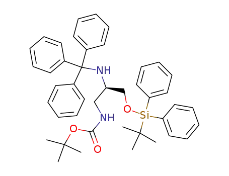 O-(tert-butyldiphenylsilyl)-(2R)-triphenylmethylamino-3-(tert-butyloxycarbonyl)aminopropanol