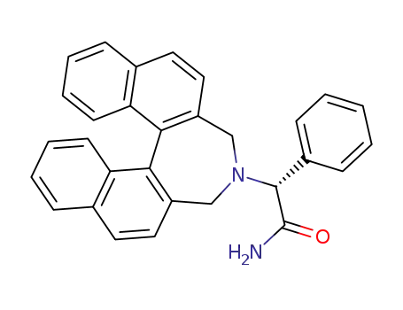 Molecular Structure of 97551-07-0 ((+)-α-<4,5-dihydro-3H-dinaphtho<2,1-c:1',2'-e>azepinyl>-α-phenylacetamide)
