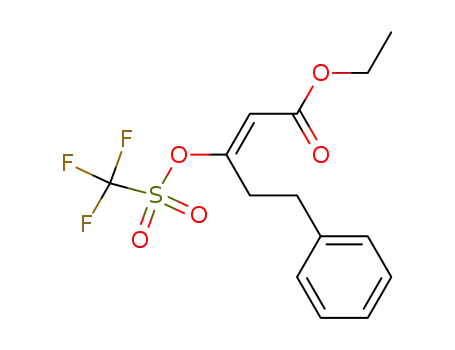 ethyl (E)-5-phenyl-3-(trifluoromethylsulfonyloxy)pent-2-enoate