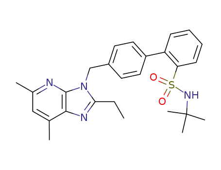 [1,1'-Biphenyl]-2-sulfonamide,
N-(1,1-dimethylethyl)-4'-[(2-ethyl-5,7-dimethyl-3H-imidazo[4,5-b]pyridin-
3-yl)methyl]-