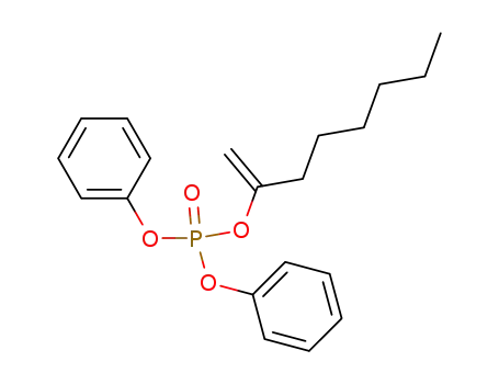 Phosphoric acid, 1-methyleneheptyl diphenyl ester