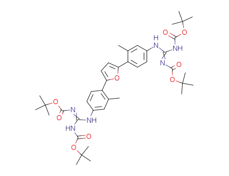 2,5-bis(2-methyl-4-N,N'-di-BOCguanidinophenyl)furan