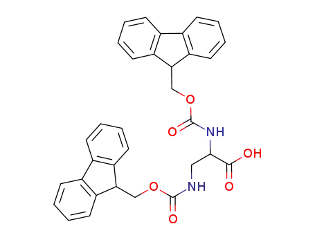 Molecular Structure of 201473-90-7 (FMOC-DAP(FMOC)-OH)