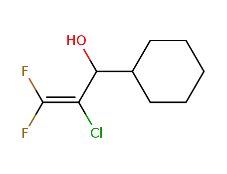 Molecular Structure of 108377-17-9 (1-cyclohexyl-2-chloro-3,3-difluoro-2-propen-1-ol)