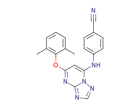 4-(5-(2,6-dimethylphenoxy)-[1,2,4]triazolo[1,5-a]pyrimidin-7-yl)aminobenzonitrile