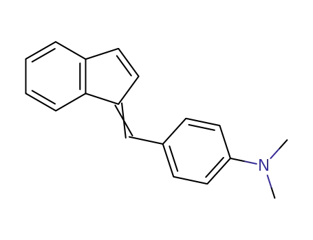 Molecular Structure of 443-30-1 (N,N-Dimethyl-4-[(1H-inden-1-ylidene)methyl]benzenamine)