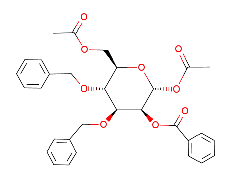 1,6-di-O-acetyl-2-O-benzoyl-3,4-di-O-benzyl-α-D-mannopyranose