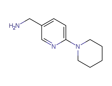 Molecular Structure of 914637-06-2 ((6-Piperdin-1-ylpyridin-3-yl)Methyl aMine)