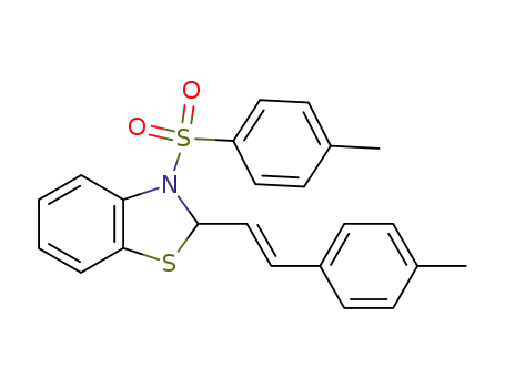 (E)-2-[-2-(p-tolyl)vinyl]-3-tosylbenzothiazoline