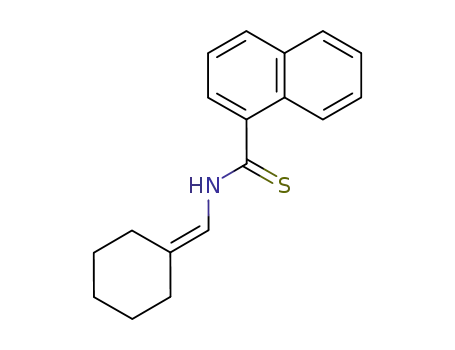 Molecular Structure of 88413-38-1 (1-Naphthalenecarbothioamide, N-(cyclohexylidenemethyl)-)
