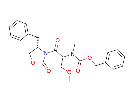 <3(2R),4S>-3-<2-<N-<(phenylmethoxy)carbonyl>-N-methylamino>-3-methoxy-1-oxopropyl>-4-(phenylmethyl)-2-oxazolidinone