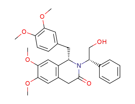 (S)-1-(3,4-Dimethoxy-benzyl)-2-((S)-2-hydroxy-1-phenyl-ethyl)-6,7-dimethoxy-1,4-dihydro-2H-isoquinolin-3-one