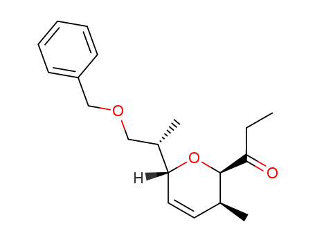 (2R,3S,6R)-6-<2-(benzyloxy)-1(S)-methyl>ethyl-3,6-dihydro-3-methyl-2-(1-oxopropyl)-2H-pyran
