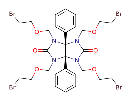 Imidazo[4,5-d]imidazole-2,5(1H,3H)-dione,
1,3,4,6-tetrakis[(2-bromoethoxy)methyl]tetrahydro-3a,6a-diphenyl-, cis-