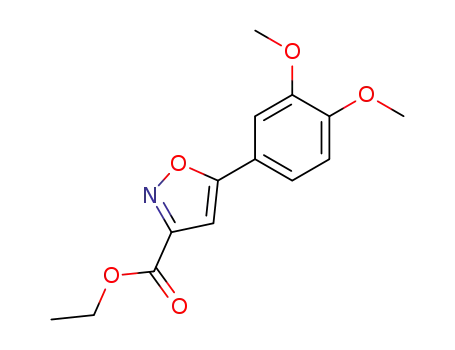 Molecular Structure of 371157-17-4 (5-(3,4-DIMETHOXYPHENYL)-3-ISOXAZOLECARBOXYLIC ACID ETHYL ESTER)
