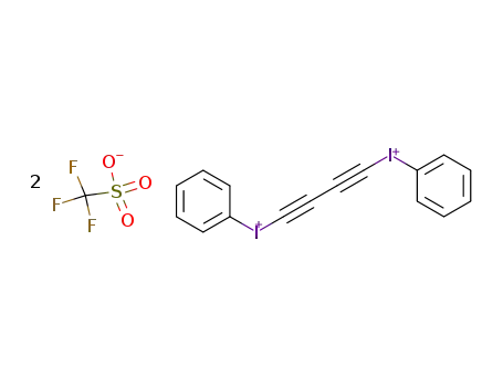 C<sub>6</sub>H<sub>5</sub>IC<sub>3</sub>CIC<sub>6</sub>H<sub>5</sub><sup>(2+)</sup>*2CF<sub>3</sub>SO<sub>3</sub><sup>(1-)</sup>=(C<sub>6</sub>H<sub>5</sub>IC<sub>3</sub>CIC<sub>6</sub>H<sub>5</sub>)(CF<sub>3</sub>SO<sub>3</sub>)2