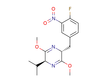 (3R,6S)-2,5-dimethoxy-6-isopropyl-3-(4-fluoro-3-nitrophenyl)-3,6-dihydro-1,4-pyrazine