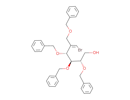 (Z)-(2S,3S,4R)-2,3,4-Tris-benzyloxy-5-benzyloxymethyl-6-bromo-hex-5-en-1-ol