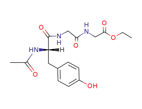 Molecular Structure of 141215-12-5 (Glycine, N-[N-(N-acetyl-L-tyrosyl)glycyl]-, ethyl ester)