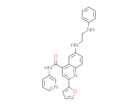 2-(furan-2-yl)-6-((2-(phenylamino)ethyl)amino)-N-(pyridin-3-yl)quinoline-4-carboxamide