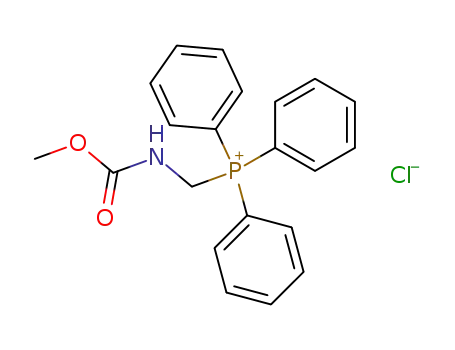 Molecular Structure of 62779-17-3 (Phosphonium, [[(methoxycarbonyl)amino]methyl]triphenyl-, chloride)