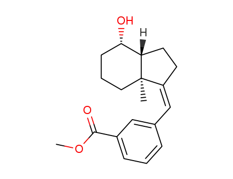 Molecular Structure of 307318-55-4 ((17Z)-{1-[3-(methyloxycarbonyl)phenyl]methylidene}-de-A,B-androstan-8β-ol)