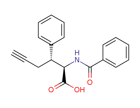 (2R<sup>*</sup>,3R<sup>*</sup>)-2-benzamido-3-phenyl-5-hexynoic acid