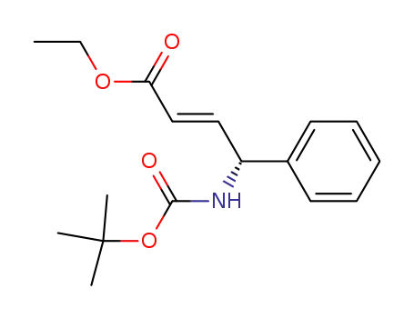 (E)-(R)-4-tert-Butoxycarbonylamino-4-phenyl-but-2-enoic acid ethyl ester