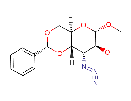methyl 3-azido-4,6-O-benzylidene-3-deoxy-α-D-altropyranoside