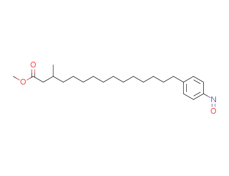 Benzenepentadecanoic acid, b-methyl-4-nitroso-, methyl ester