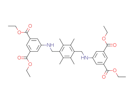 tetraethyl 5,5'-(2,3,5,6-tetramethyl-1,4-phenylene)bis(methylene)-bis(azanediyl)diisophthalate