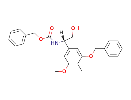Carbamic acid,
[(1S)-2-hydroxy-1-[3-methoxy-4-methyl-5-(phenylmethoxy)phenyl]ethyl]-,
phenylmethyl ester