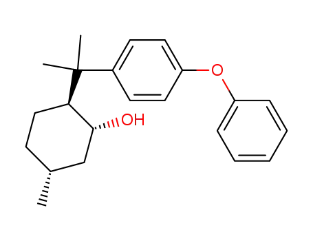 Molecular Structure of 105970-12-5 (2-(1-methyl-1-p-phenoxyphenylethyl)-5-methylcyclohexanol)