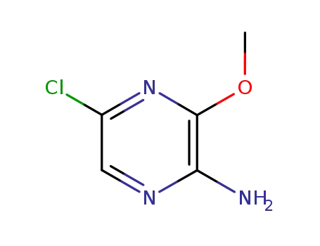 Molecular Structure of 874-31-7 (2-Amino-5-chloro-3-methoxypyrazine)