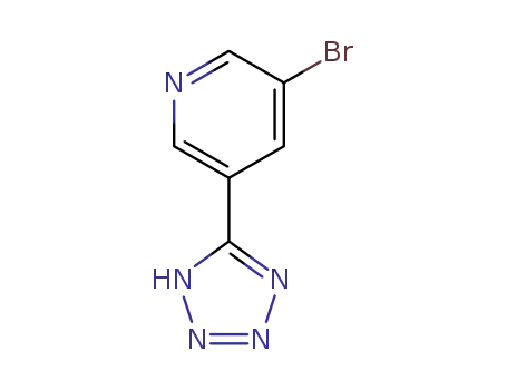 Molecular Structure of 211943-13-4 (5-(5-BROMO-3-PYRIDYL)-1H-TETRAZOLE)