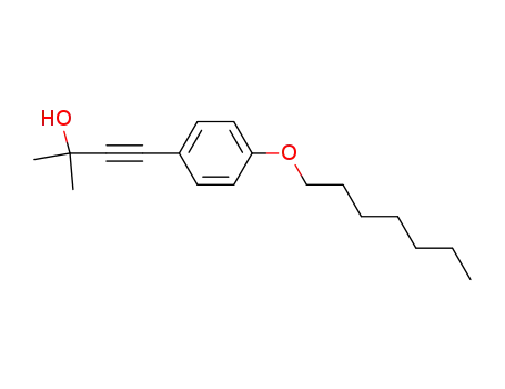 4-(p-heptyloxyphenyl)-2-methyl-3-butyn-2-ol