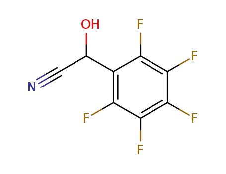Molecular Structure of 75853-10-0 ((+/-)-2-hydroxy-2-(pentafluorophenyl)acetonitrile)