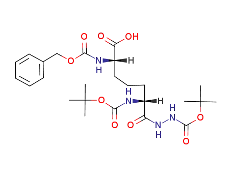 (2S,6R)-2-Benzyloxycarbonylamino-6-tert-butoxycarbonylamino-7-(N'-tert-butoxycarbonyl-hydrazino)-7-oxo-heptanoic acid