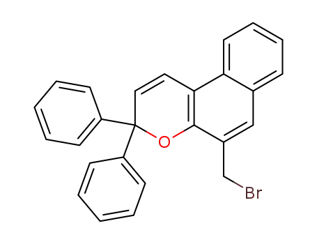Molecular Structure of 369380-96-1 (3H-Naphtho[2,1-b]pyran, 5-(bromomethyl)-3,3-diphenyl-)