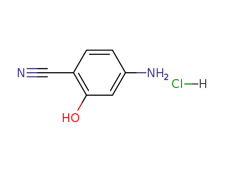 Molecular Structure of 105430-48-6 (Benzonitrile, 4-amino-2-hydroxy-, monohydrochloride)