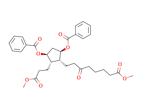 (1R,2R,3S,4S)-1,4-di(benzoyloxy)-3-(2-methoxycarbonylethyl)-2-(7-methoxycarbonyl-3-oxoheptyl)cyclopentane