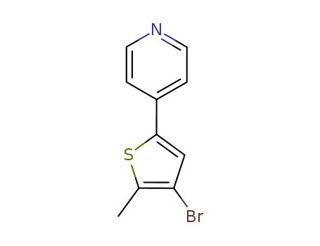 Molecular Structure of 154566-70-8 (Pyridine, 4-(4-bromo-5-methyl-2-thienyl)-)