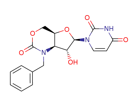 1-((4aS,6R,7R,7aR)-1-Benzyl-7-hydroxy-2-oxo-hexahydro-furo[3,2-d][1,3]oxazin-6-yl)-1H-pyrimidine-2,4-dione