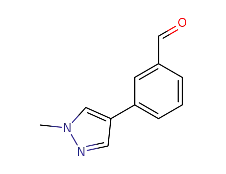 Molecular Structure of 179055-93-7 (3-(1-METHYL-1H-PYRAZOL-4-YL)BENZALDEHYDE)