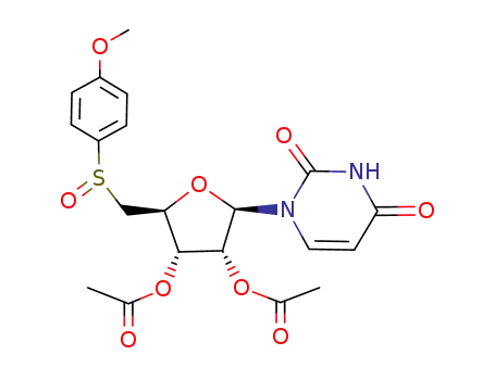 2',3'di-O-acetyl-5'-deoxy-5'-<(4-methoxyphenyl)sulfinyl>uridine