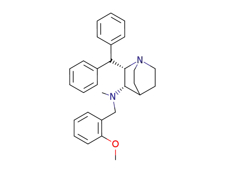 1-Azabicyclo[2.2.2]octan-3-amine,
2-(diphenylmethyl)-N-[(2-methoxyphenyl)methyl]-N-methyl-, cis-