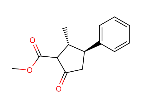 methyl (4R<sup>*</sup>,5S<sup>*</sup>)-5-methyl-2-oxo-3-phenylcyclopentanecarboxylate