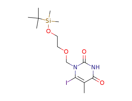 1-<<2-<(tert-butyldimethylsilyl)oxy>ethoxy>methyl>-6-iodothymine
