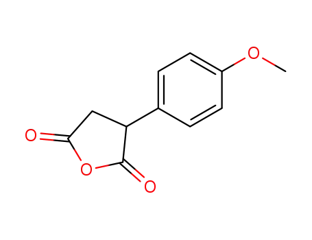 Molecular Structure of 32856-59-0 (2,5-Furandione, dihydro-3-(4-methoxyphenyl)-)